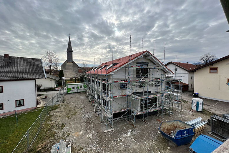 Baufortschritt Grabenstätt Myslik Rosenheim