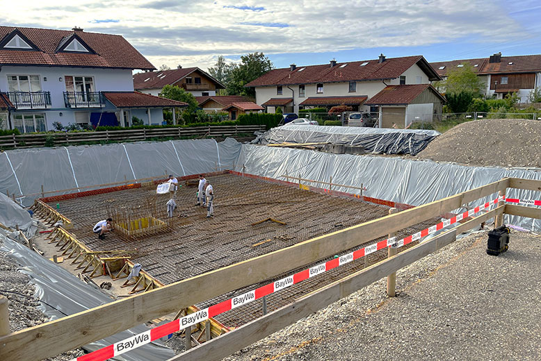 Baufortschritt Suedseite Haslach Myslik Rosenheim