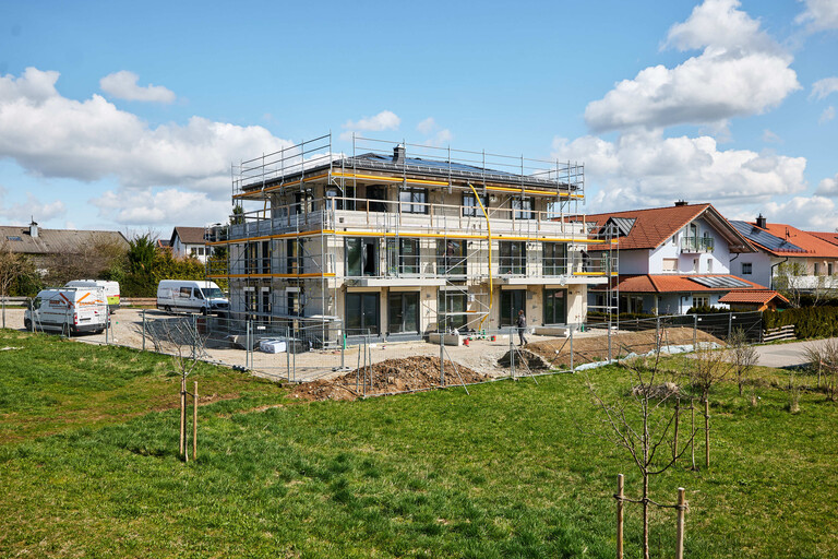 Baufortschritt Suedseite Haslach Myslik Rosenheim