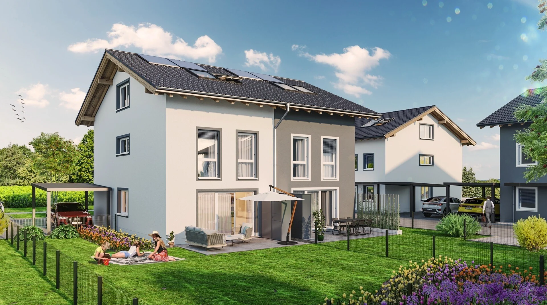 Neubau Reihenhäuser in Salzburg Stadt und Land von Bauträger MYSLIK Salzburg
