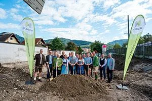 Spatenstich Myslik neues Bürogebäude