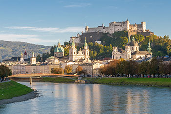 Salzburg Myslik Salzburg Blick Salzach