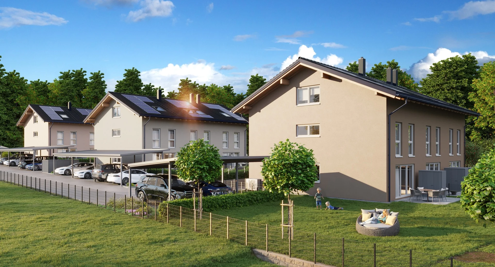 Am Waldrand Oberndorf Garten View