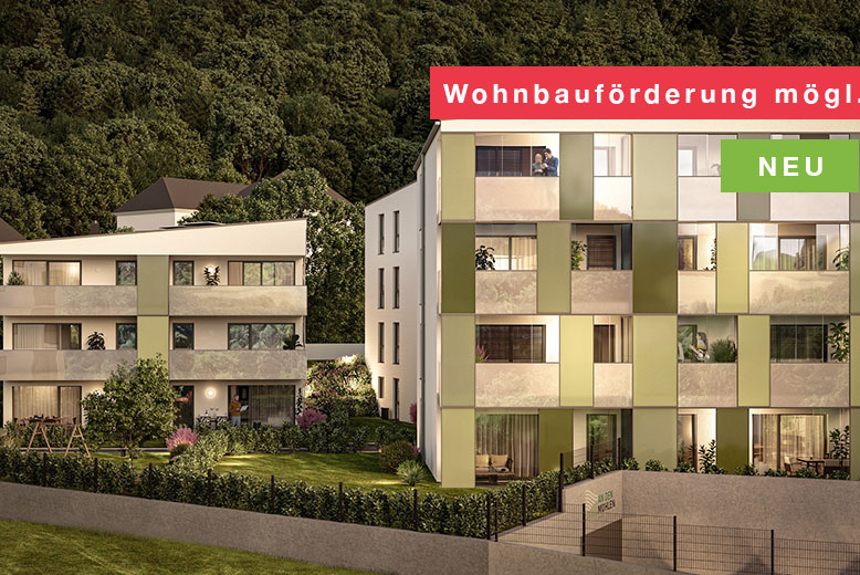 An den Mühlen in Gnigl drei Mehrfamilienhäuser