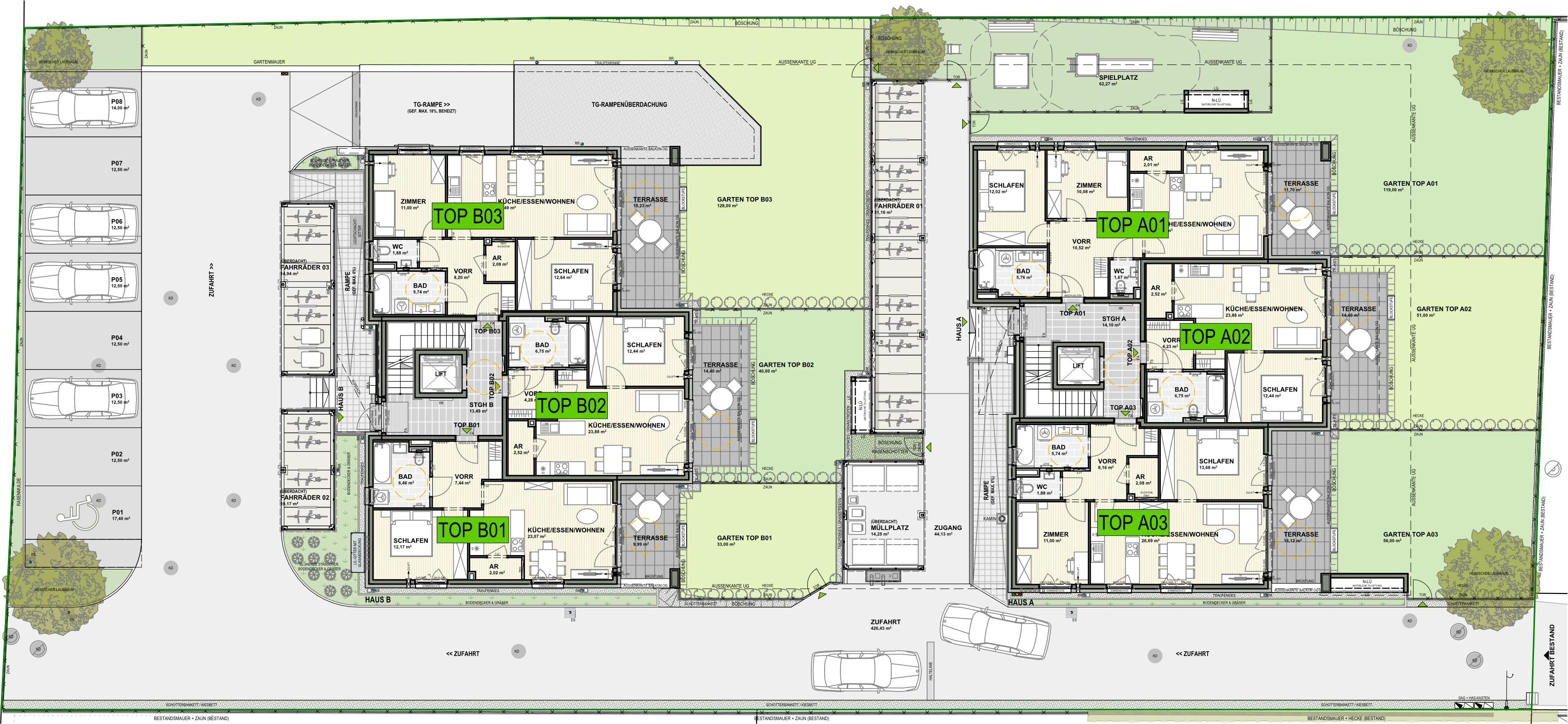Miglweg Aussenanlage