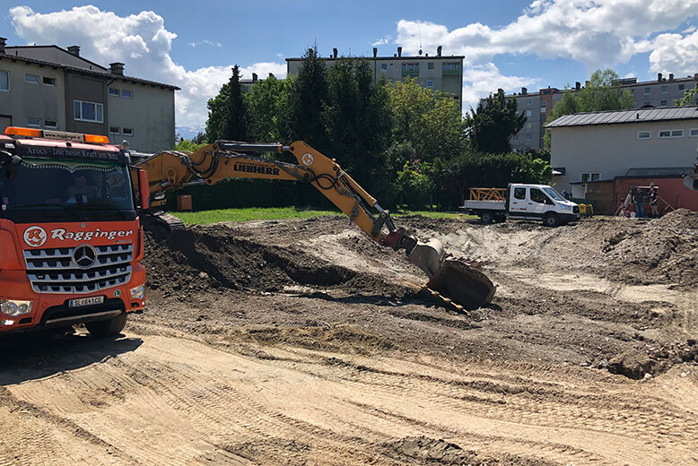 Baufortschritt Herzstück Myslik Salzburg
