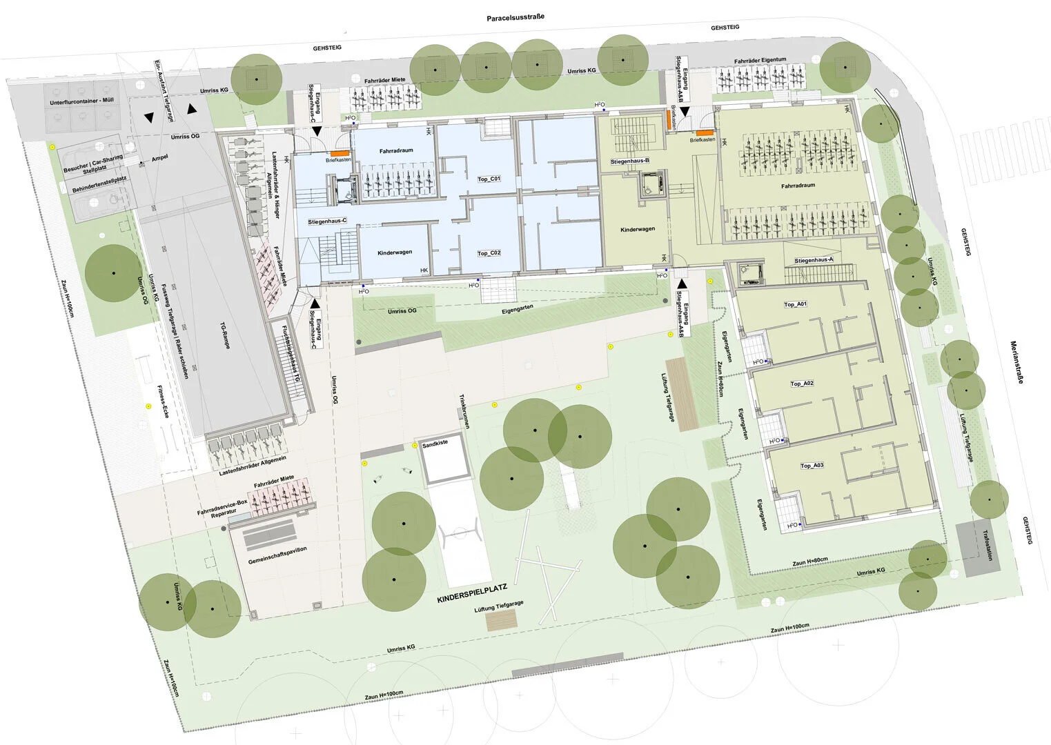 Mikrolage Paracelcus-Garten Salzburg