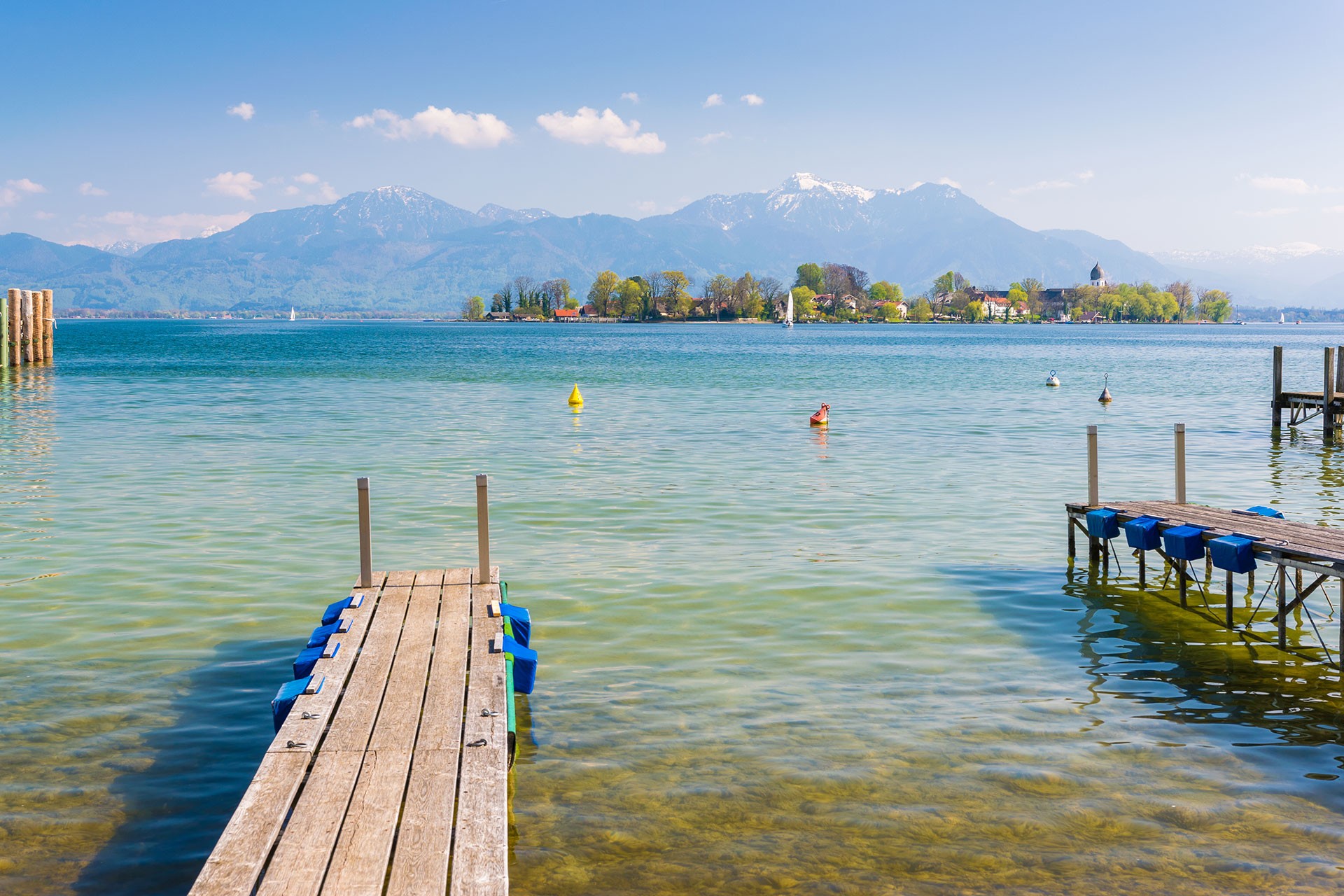 Baden im Chiemsee bei Südseite Traunstein-Haslach 